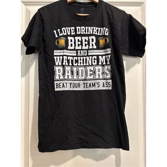 Raiders and Beer T-shirt size Small - Picture 1 of 2